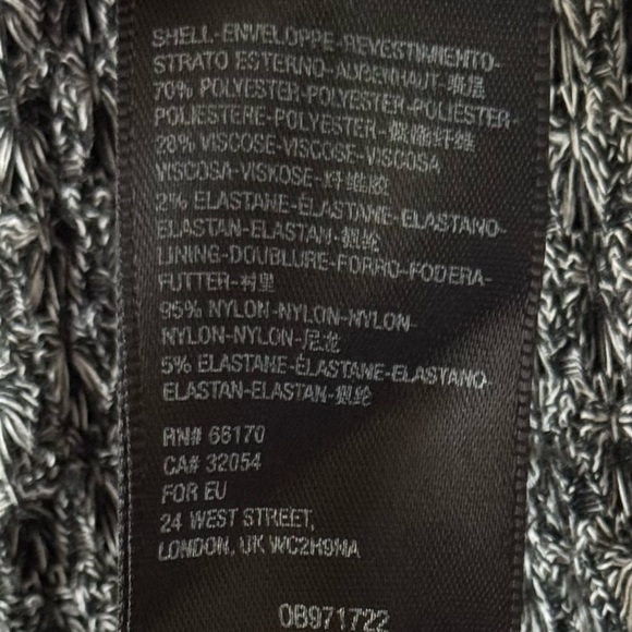 URBAN OUTFITTERS WAFFLE KNIT DOUBLE V NECK SWING TANK TOP GRAY MARL SIZE LARGE - Picture 5 of 5